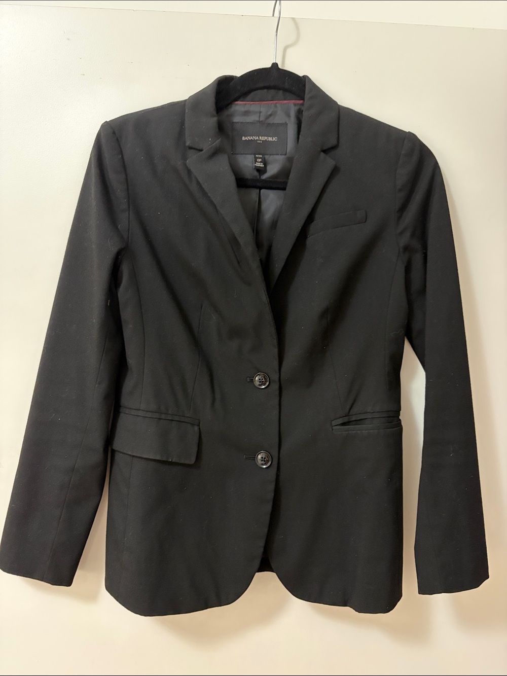 Banana Republic Black Classic Two-Button Blazer size 0P
